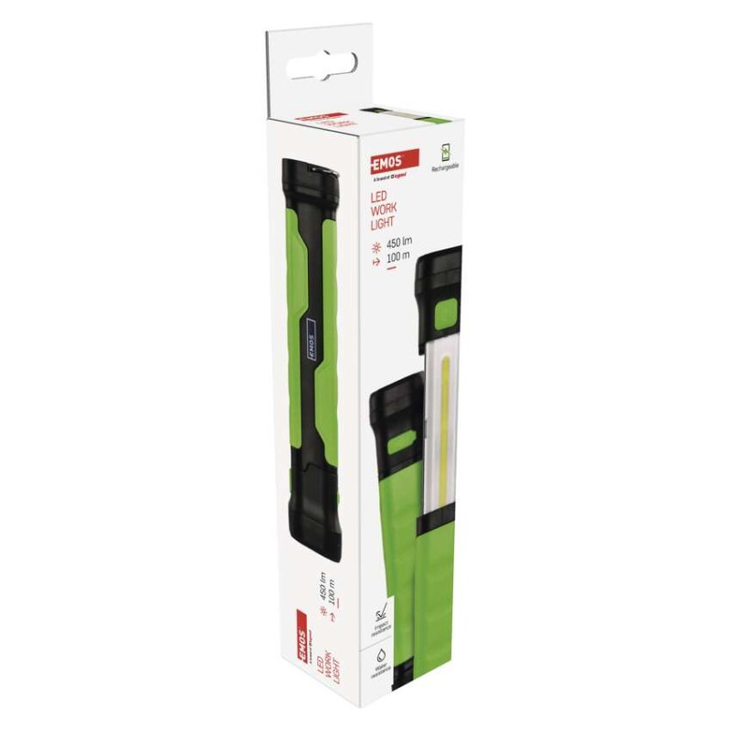 COB LED NABÍJECÍ PRACOVNÍ SVÍTILNA 450LM 8
