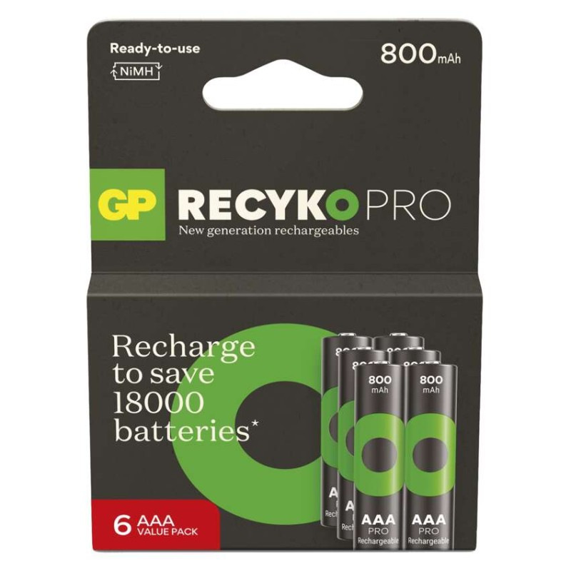 GP nabíjecí baterie ReCyko Pro AAA (HR03