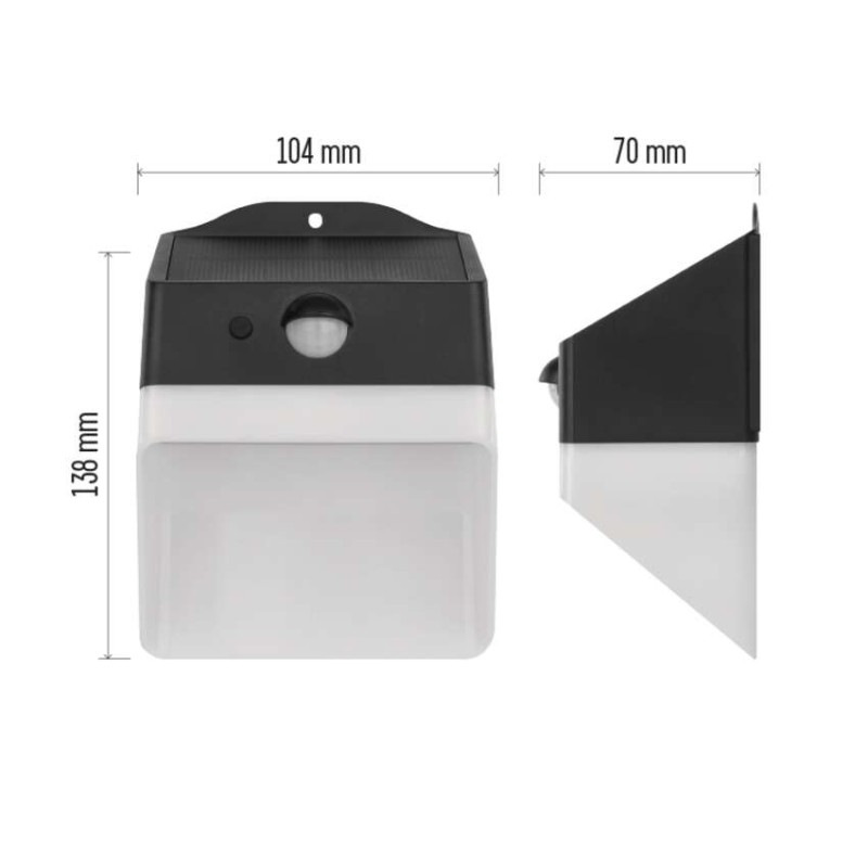 LED SOLAR SVITIDLO LUNIS 220LM IP65 NW 4