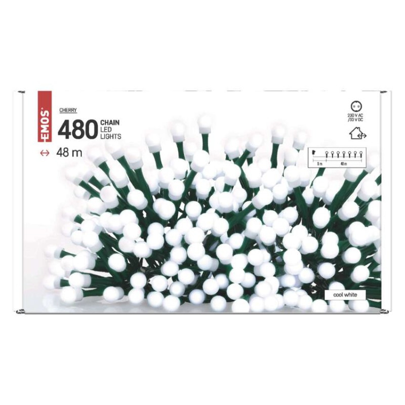 VIANOCE reťaz CHERRY 480LED 48M IP44  D5AC05 7