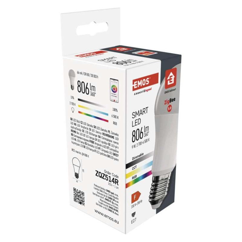 LED GOSMART A60 9W(60W)806lmE27 ZIGBEE 11