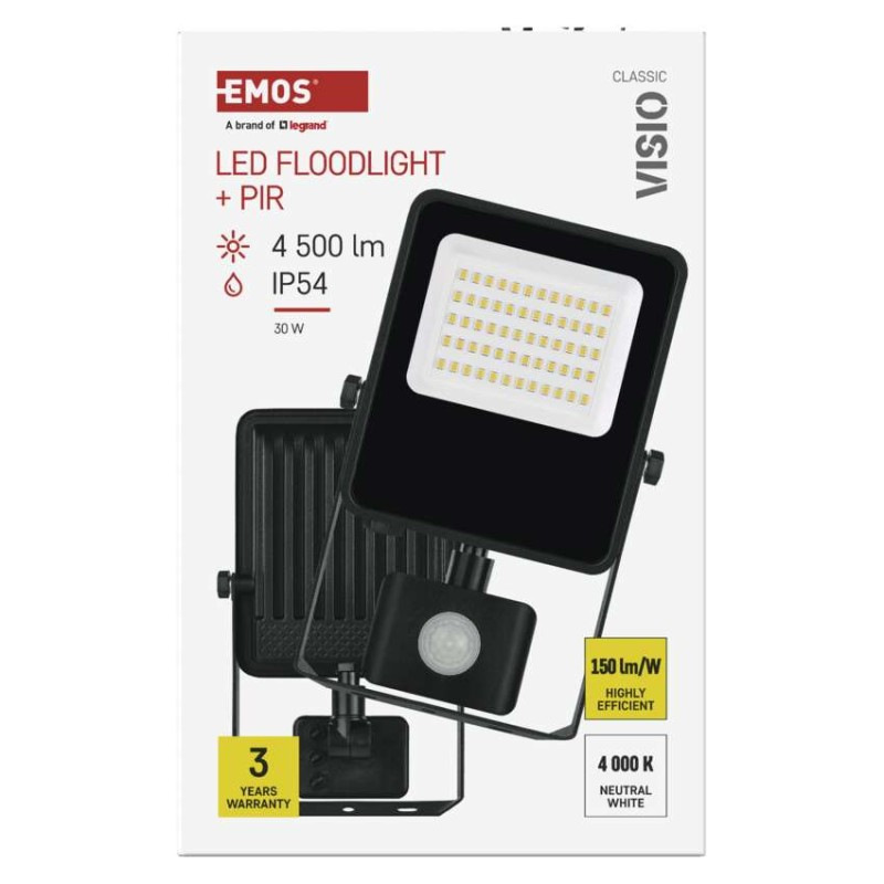 LED REFLEKTOR VISIO 30W 4500LM IP54 NW P 14