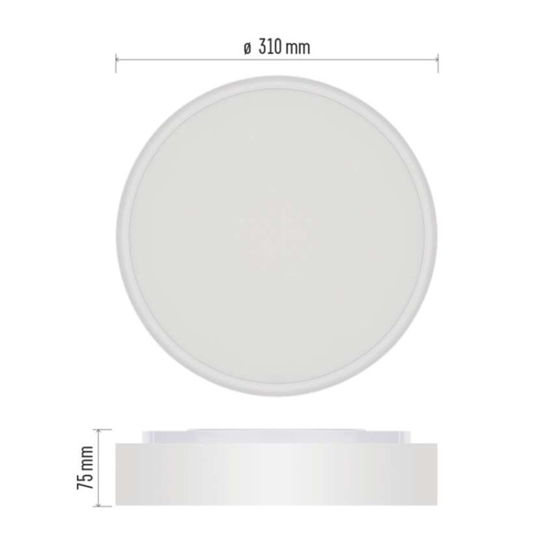 LED SVÍTIDLO RORI 17W 1500LM IP54 CCT B 2