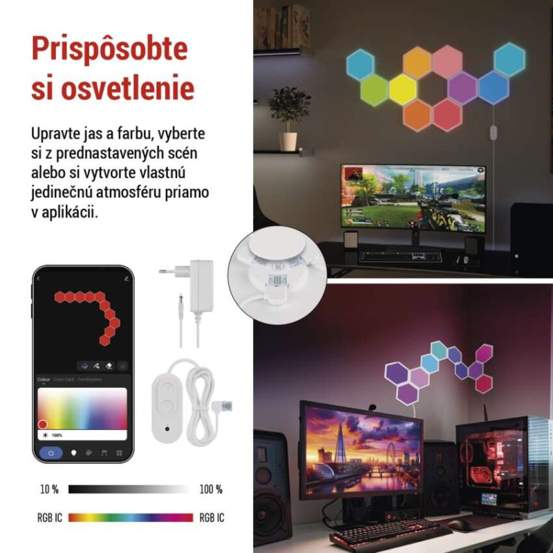 GOSMART WALL HEXAGONS (10pack) 2