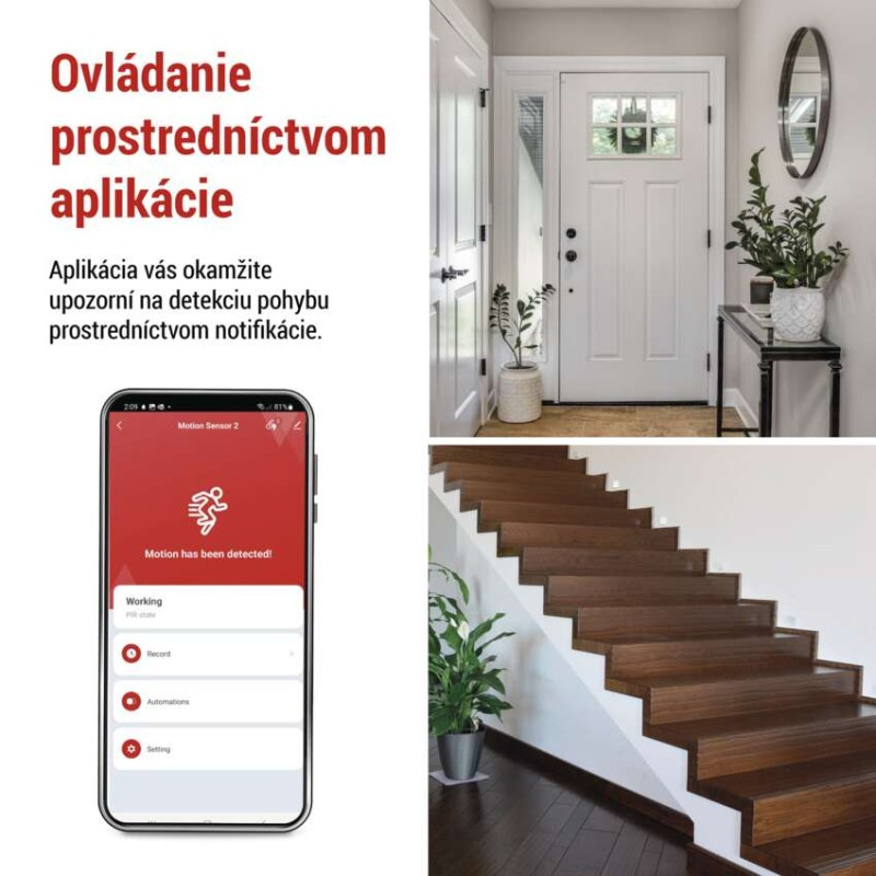 GOSMART PIR DETEKTOR POHYBU ZIGBEE IP-22 4