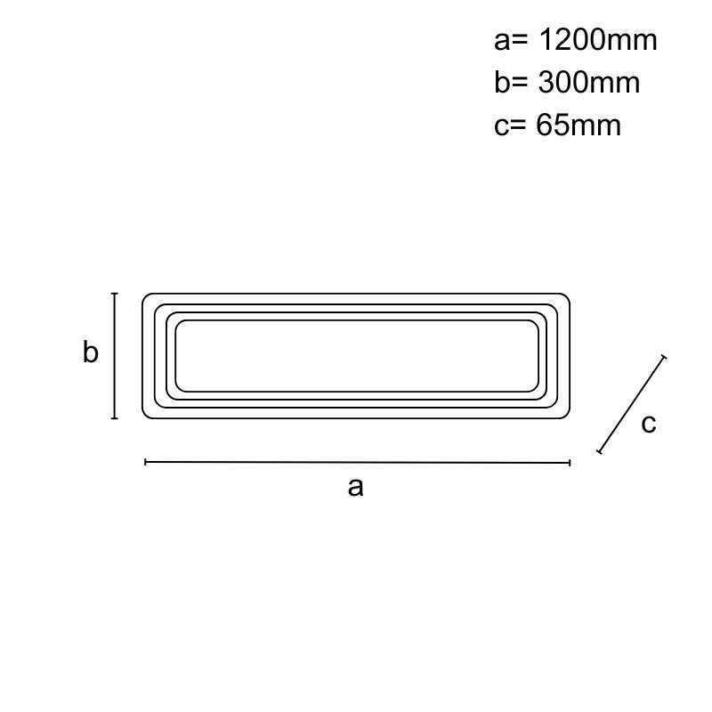 LED stropná lampa s diaľkovým ovládačom 170W - J1343/W 5