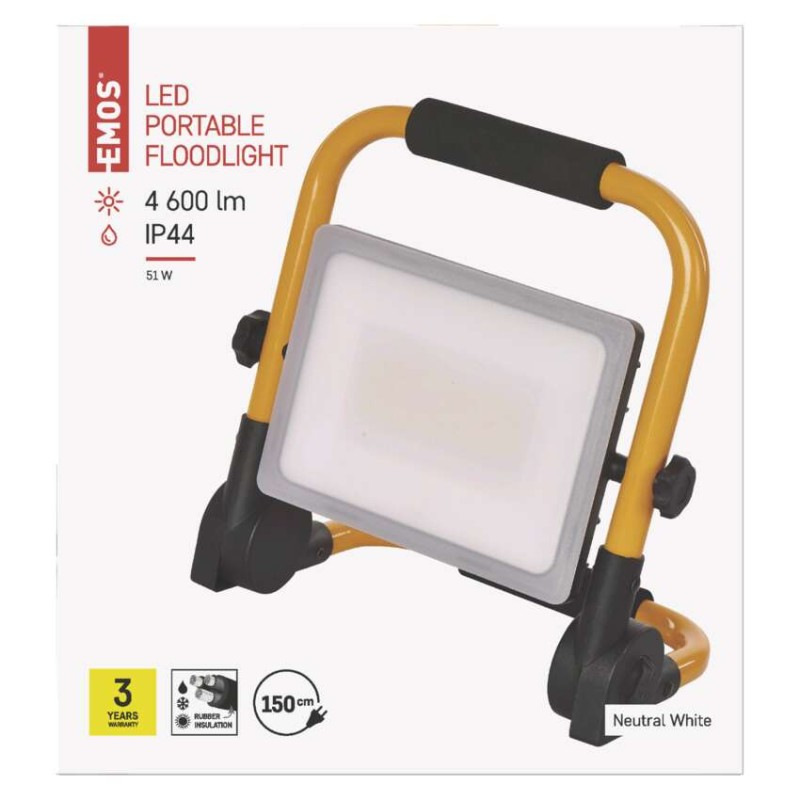 Reflektor prenosný LED 51W 4600lm 4000K IP44 ZS3342 EMOS 11