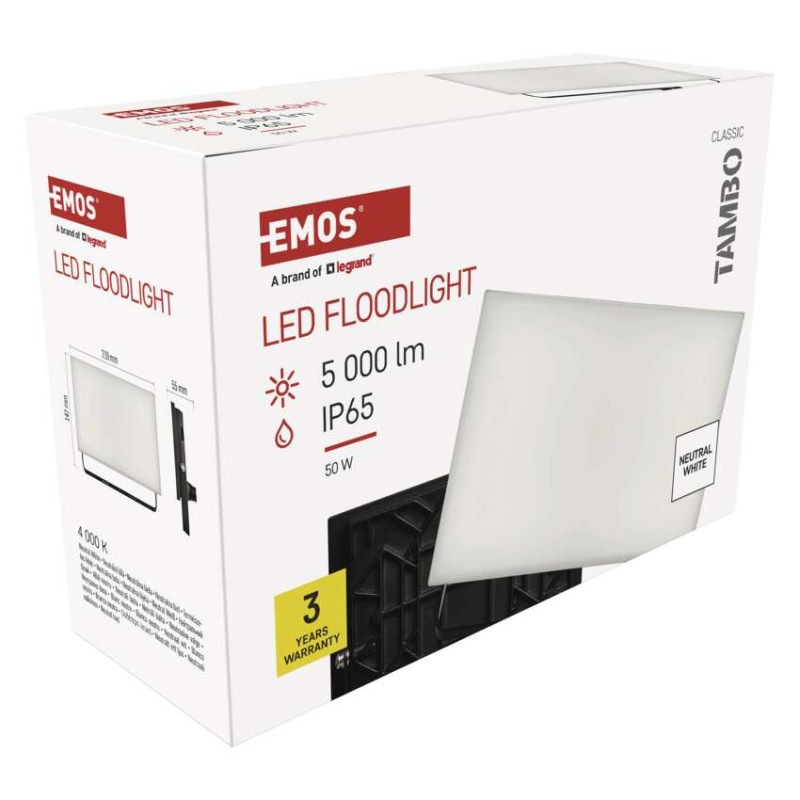 LED REFLEKTOR TAMBO 50W 5000LM IP65 14