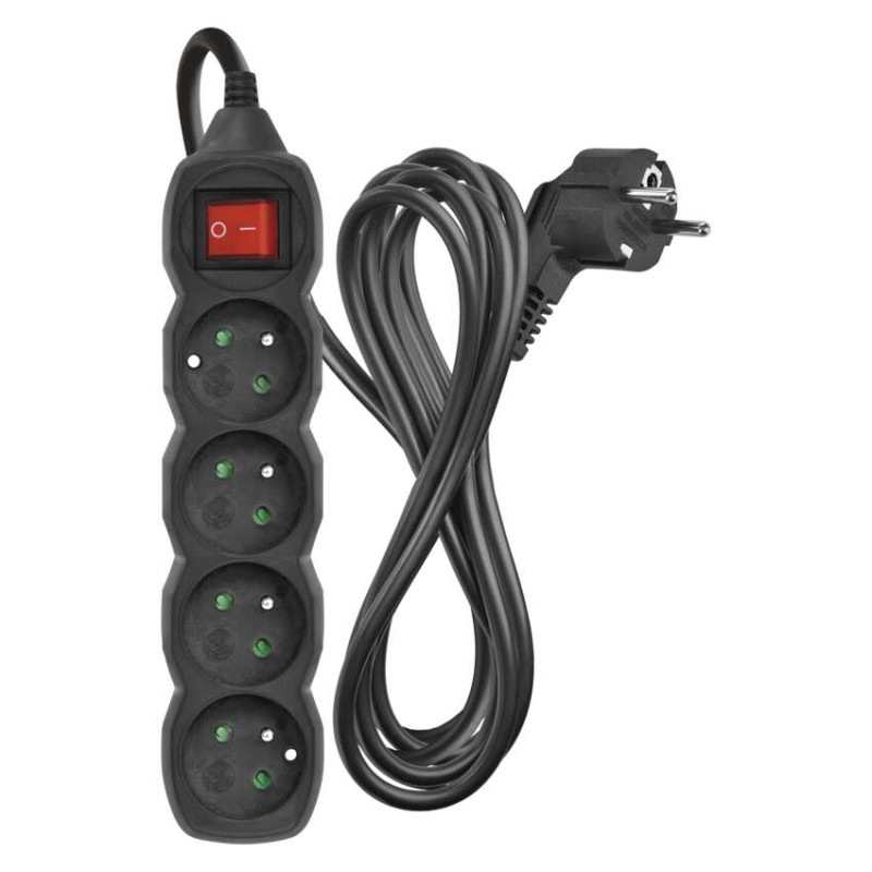PRODLUŽKA 4Z 3M S VYP. 1,5MM ČERNÁ 1