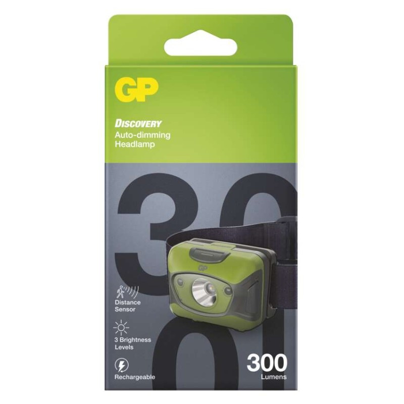 LED nabíjecí čelovka GP Discovery CHR41,