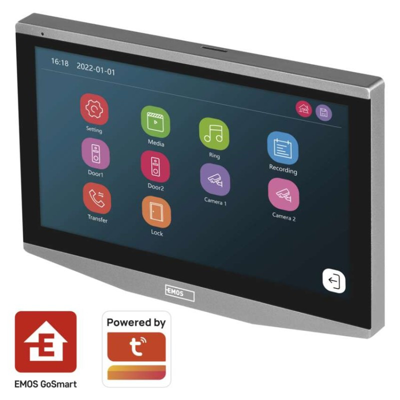 GOSMART VIDEOTELEFON 7 LCD SLAVE IP-700 12
