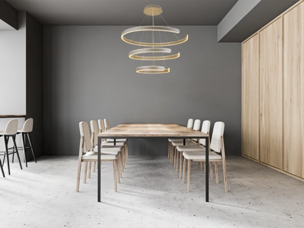 LED visiace svietidlo + diaľkový ovládač 220W - J4329/S 1