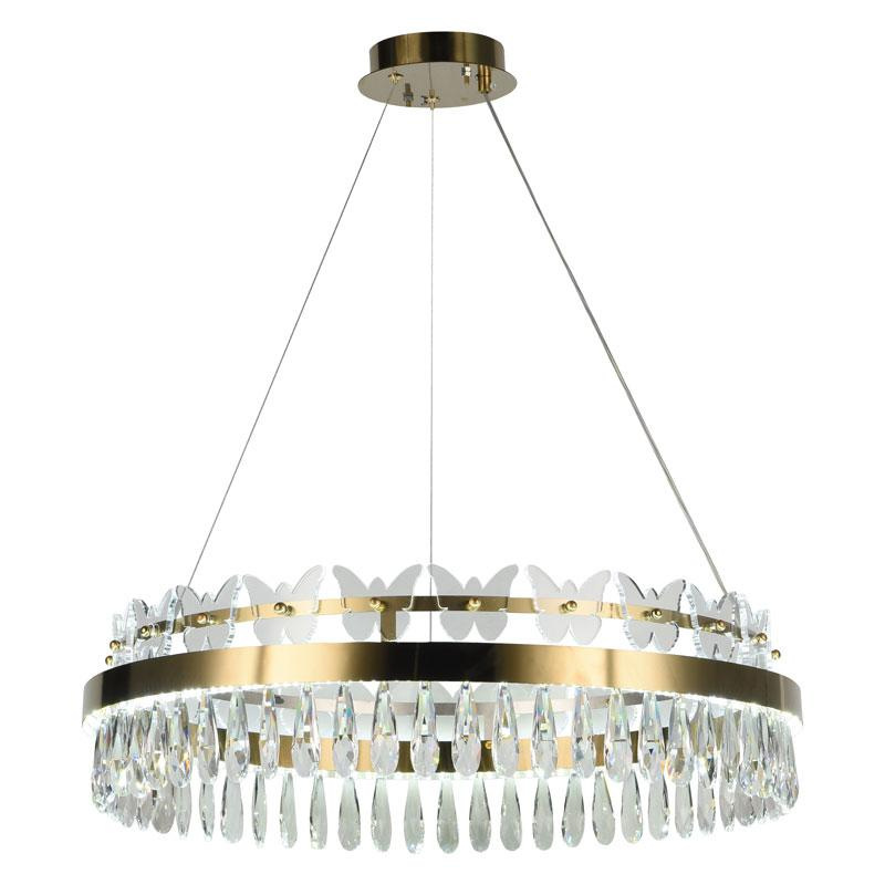 LED krištáľový luster + diaľkový ovládač 80W - J6341/C 6