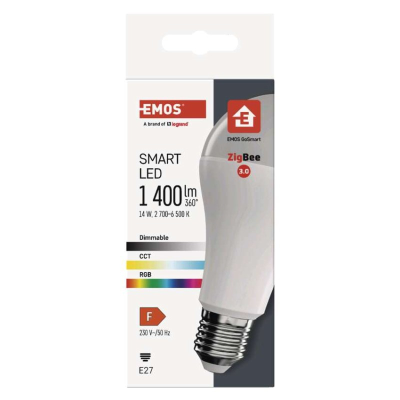 LED GOSMART A65 14W(94W)1400lmE27 ZIGBEE 7
