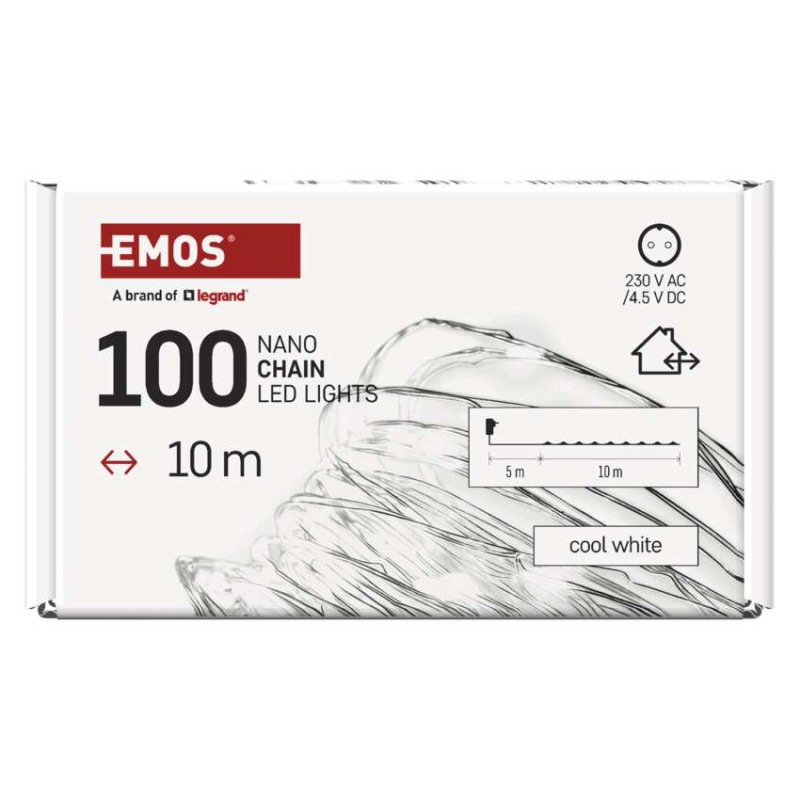 Řetěz NANO 10M stříbrný IP44 CW 9