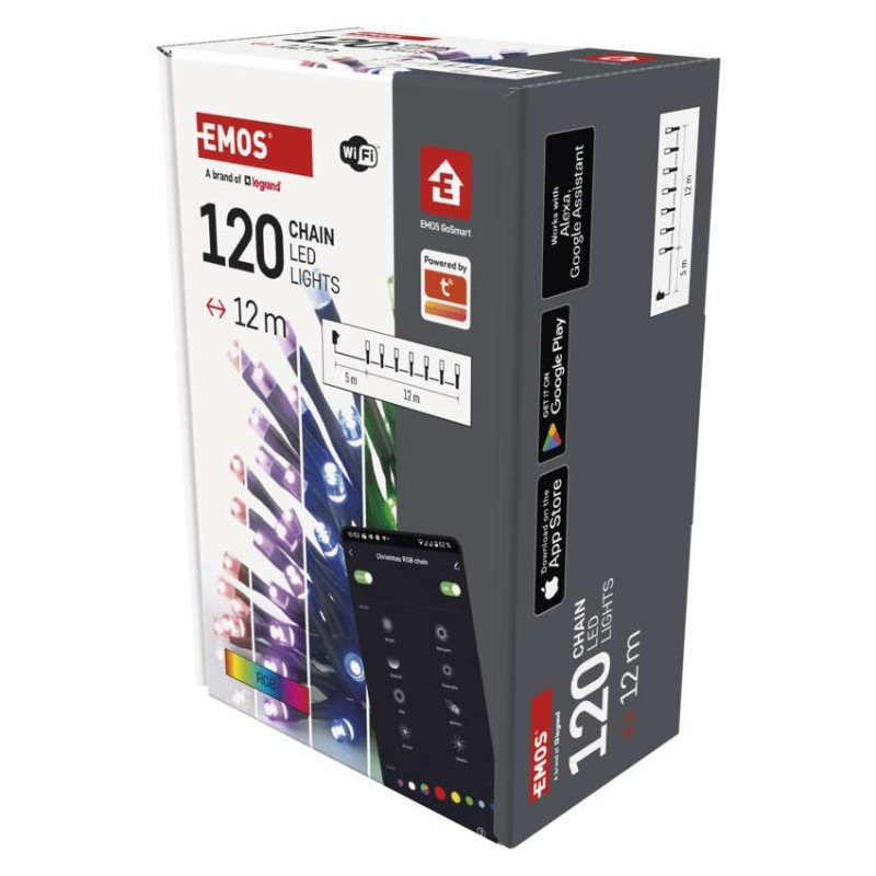 GOSMART 120LED XMAS CLS 12M RGB 1
