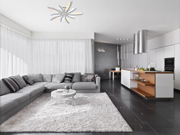 LED stropná lampa + diaľkový ovládač 55W - J3313/W 6