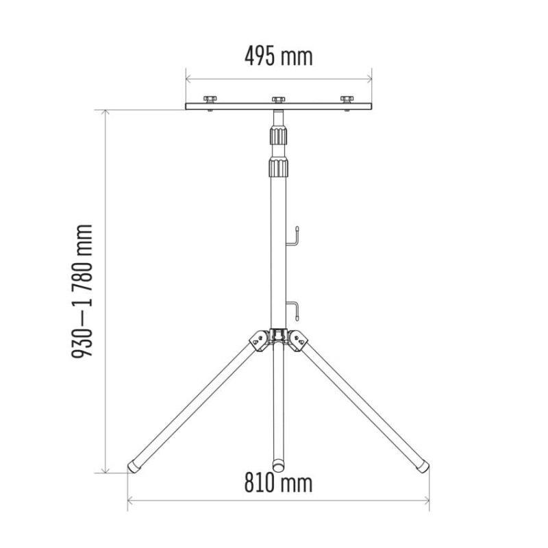 Stojan na reflektory EMOS ZS9510 66-180cm , nosnosť 4kg 11