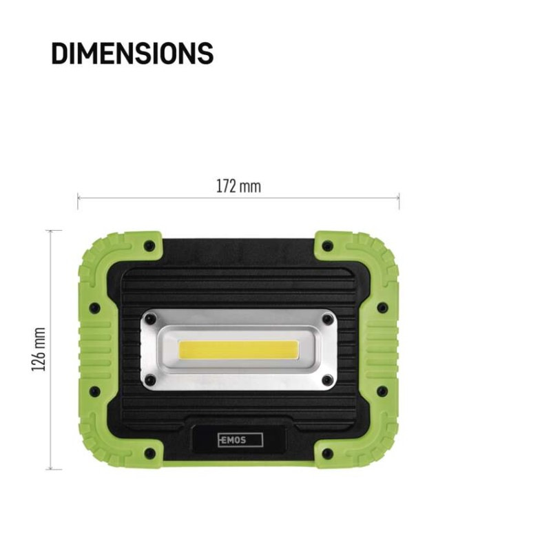 LED NABÍJECÍ PRACOVNÍ REFLEKTOR 10W COB
