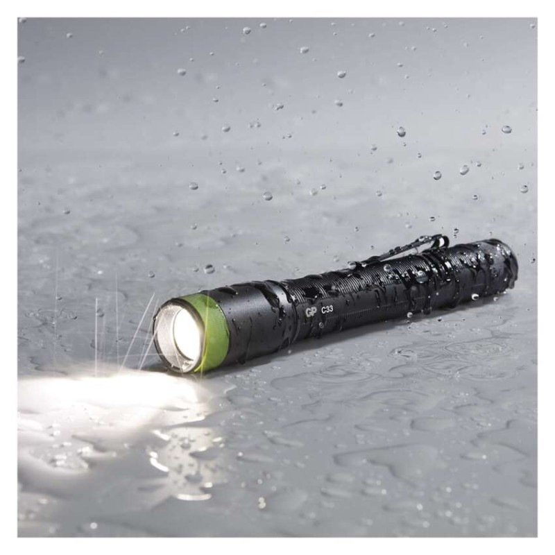 Baterkové púzdro CREE+COB LED GP C33,180 lm,2×AA,fokus P8504