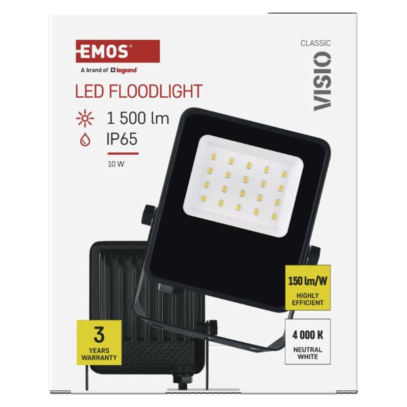 LED REFLEKTOR VISIO 10W 1500LM IP65 NW 14