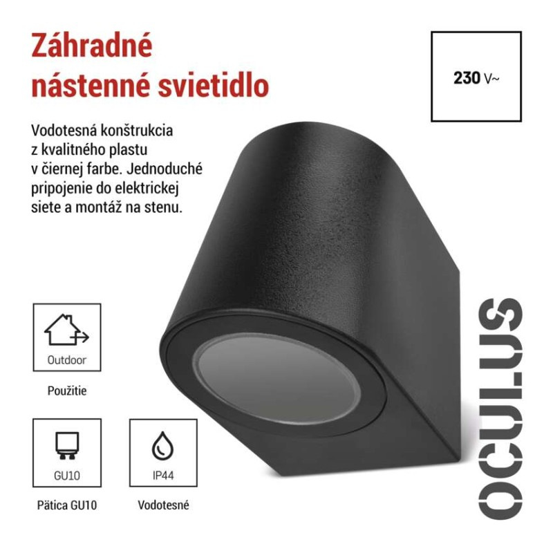LED ZAHRADNÍ SVÍTIDLO,GU10,IP44,MAX 35W, 2