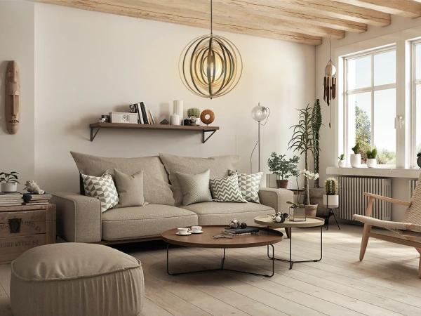 Závesné svietidlo z masívneho dreva E27 / 500 - WRE072 4