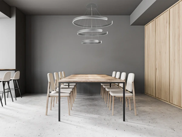 LED visiace svietidlo + diaľkový ovládač 220W - J4329/S 9