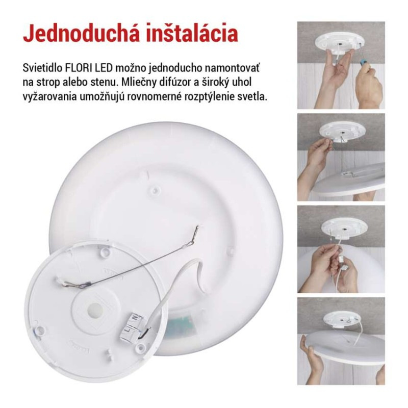 LED SVÍTIDLO FLORI PŘ.K 22W 2200LM NW IP 5