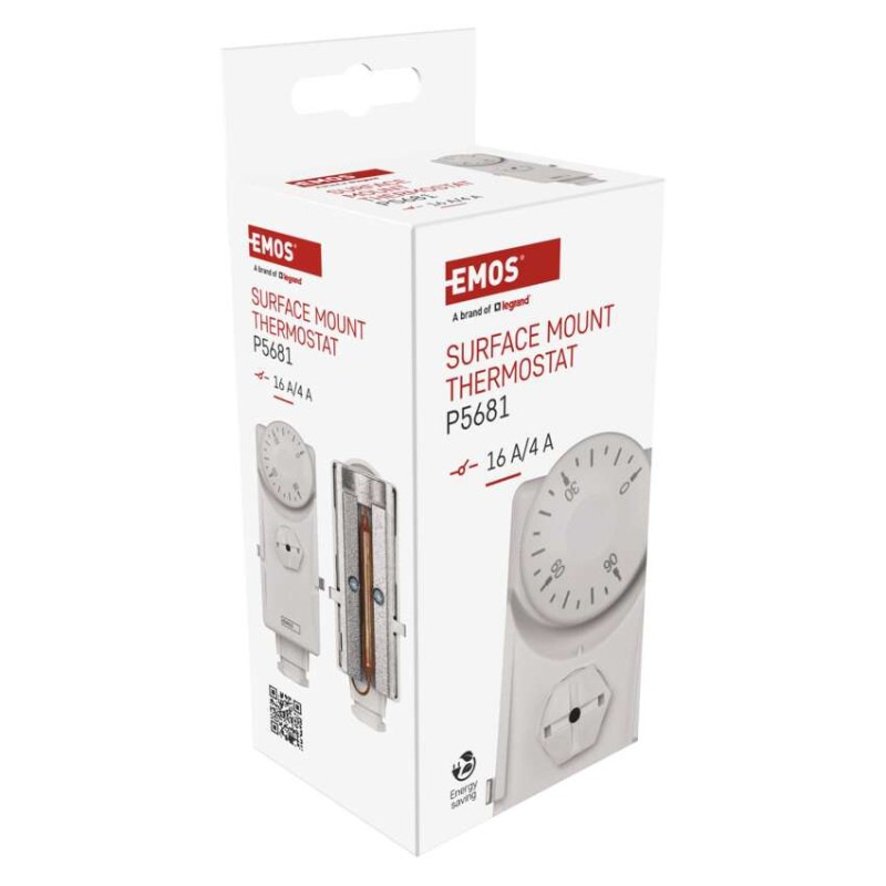 Termostat príložný manuálny 0-90°C P5681 EMOS 12