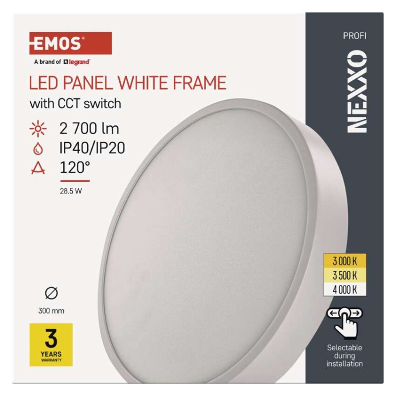 LED SVÍTIDLO NEXXO PŘ.KR 28,5W 2700LM IP 9