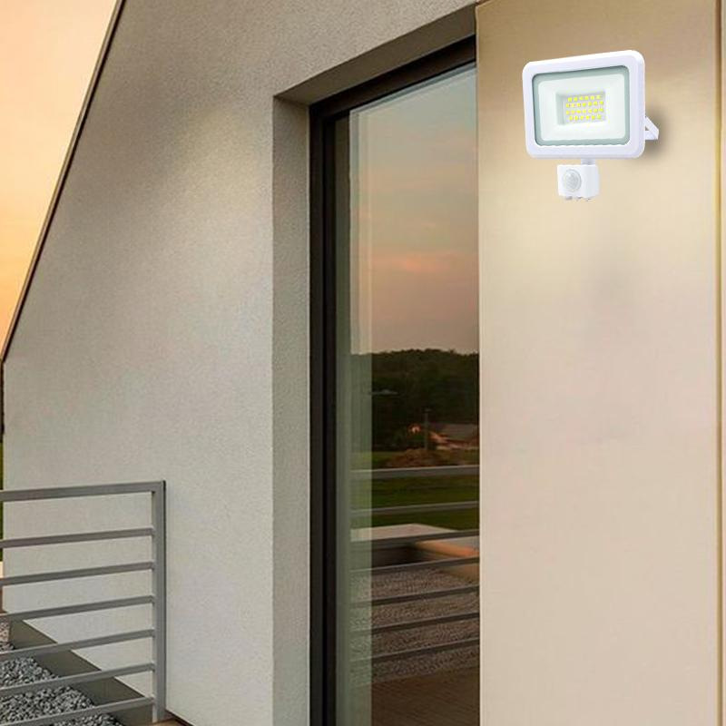 Vonkajší biely LED reflektor 20W / 4000K - LF0122S 12