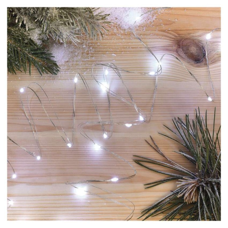 Vian.reťaz NANO 20LED 1,9M Silver D3AC07 4