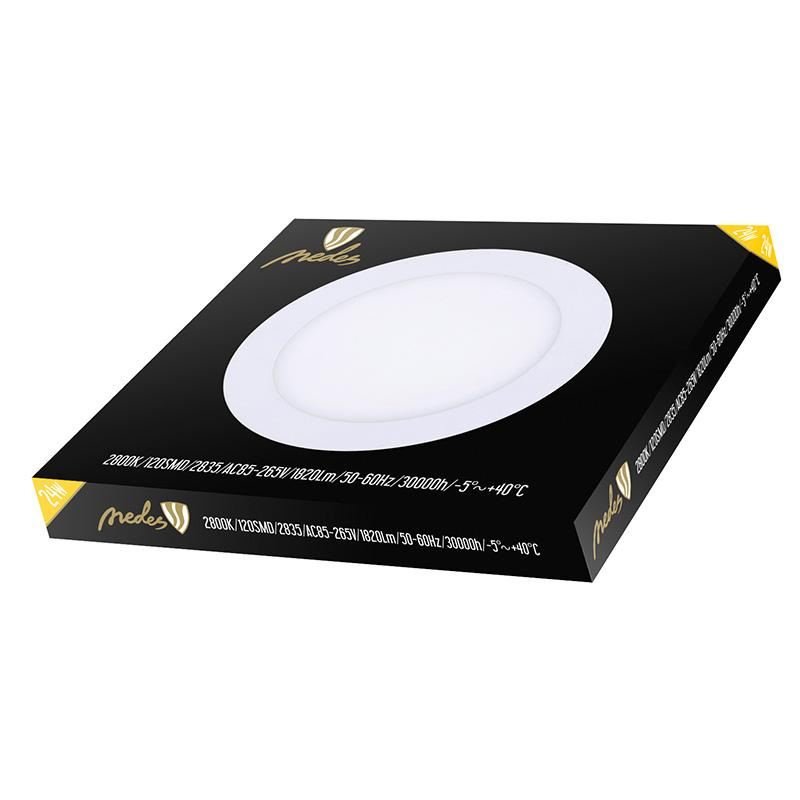 LED vsadený panel 24W / PR / SMD / 2800K / WH - LPL115 6