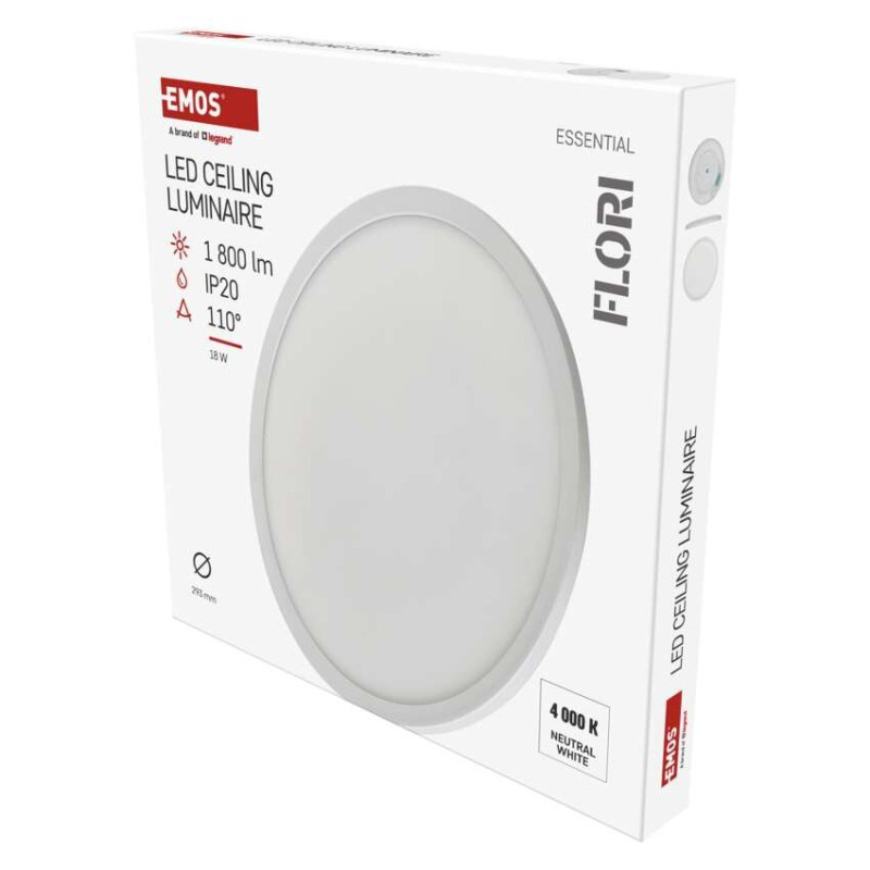 LED SVÍTIDLO FLORI PŘ.K 18W 1800LM NW IP