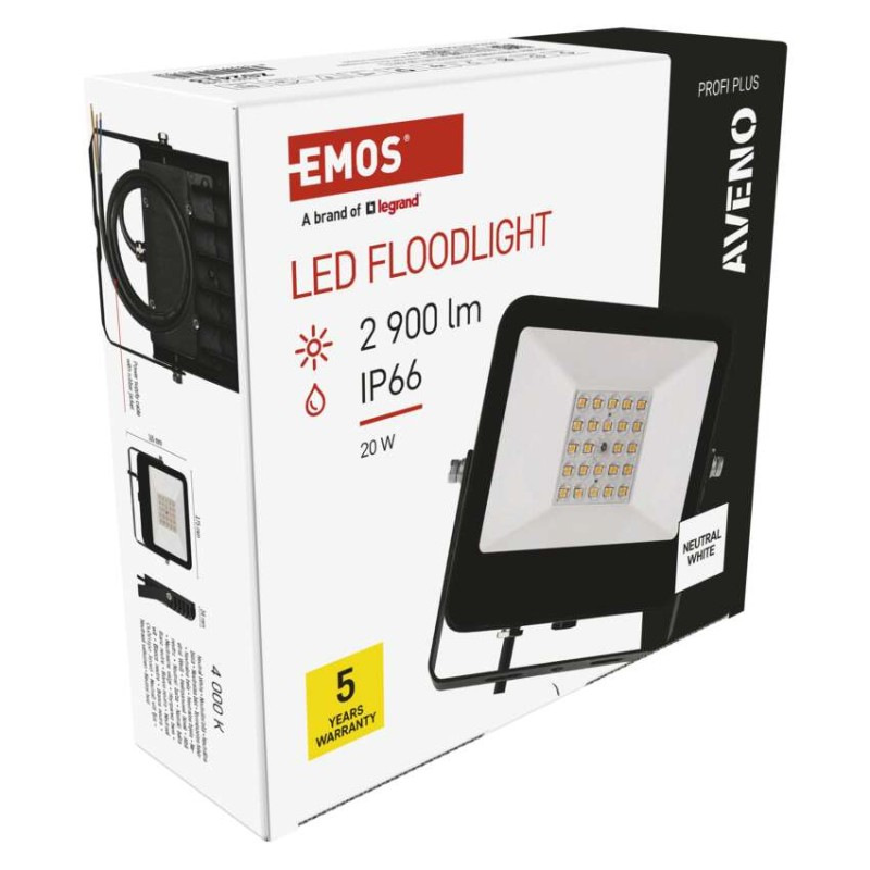 LED REFLEKTOR AVENO 20W 2900LM IP66 NW 9