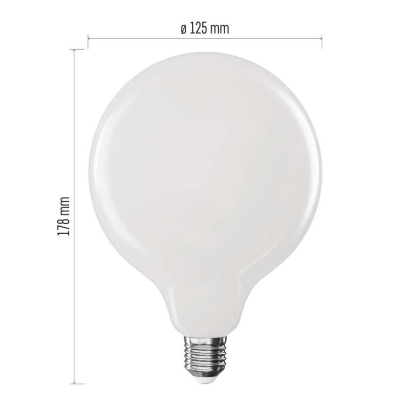 LED FLM G125 GLOBE 18W(150W) 2452lm E27