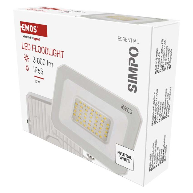 LED REFLEKTOR SIMPO 30W 3000LM IP65 NW