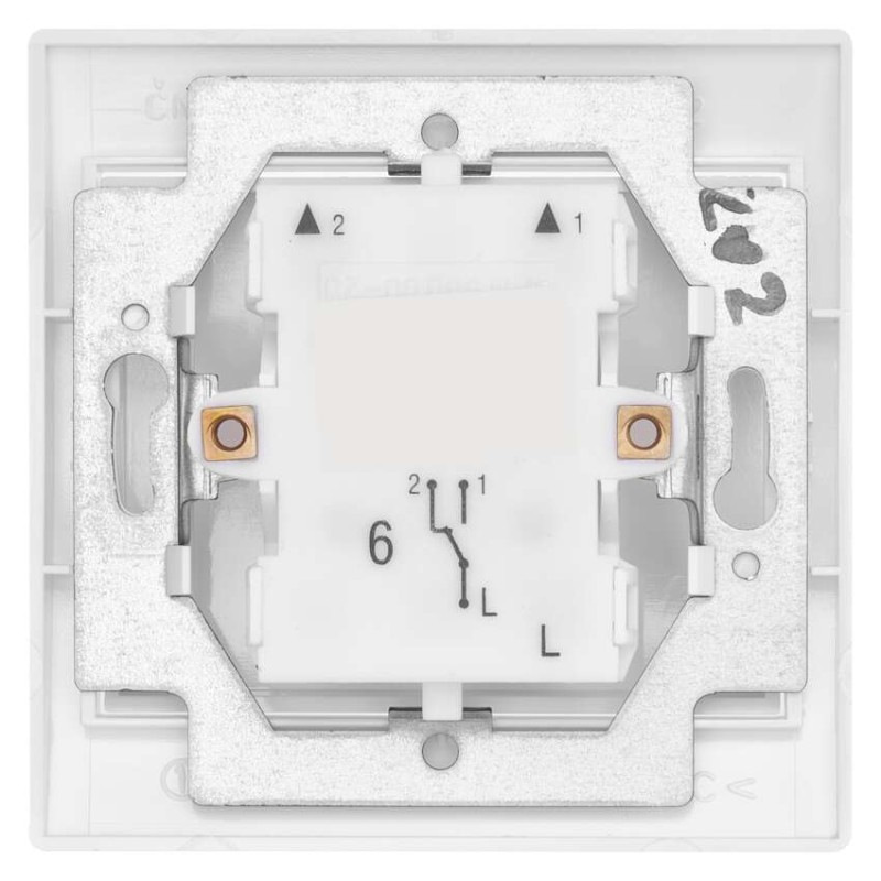 Vypínač TESLA PRAKTIK 4FN58005.901 č.6 biely A0268 2