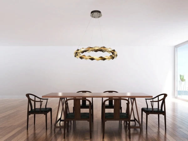 LED závesná lampa na lanku + diaľkový ovládač 40W - J6327/CH 10