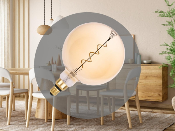 LED dekoratívna žiarovka / filament SPIRAL 4W VINTAGE - G200 / E27 / 2000K - ZSF115 4