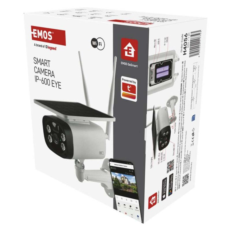 Kamera vonkajšia batériová GoSmart IP-600 EYE s Wi-Fi a solár. 9