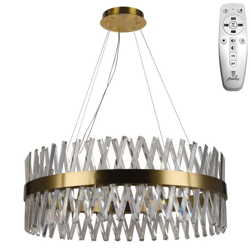 LED krištáľový luster+ diaľkový ovládač 110W - J6309/C 6