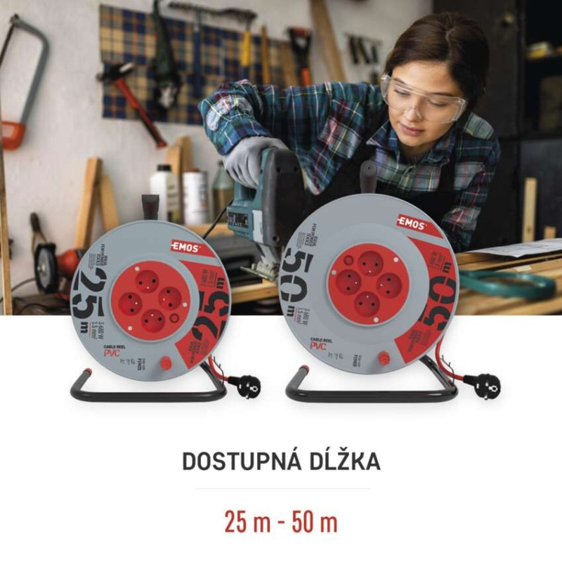 Káblový bubon predl. 4Z 25m PVC   P19425 7