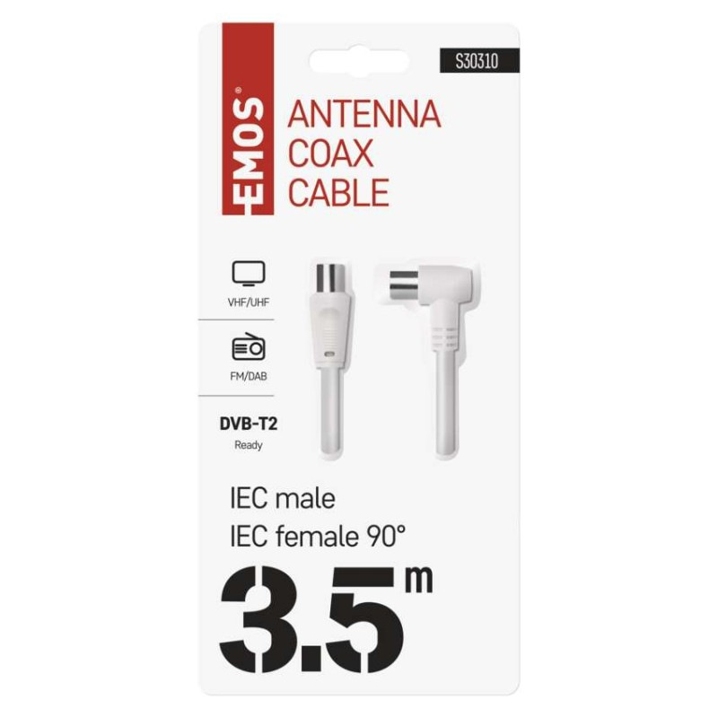 ANTÉNNÍ KOAX. KABEL 90 3,5M 2