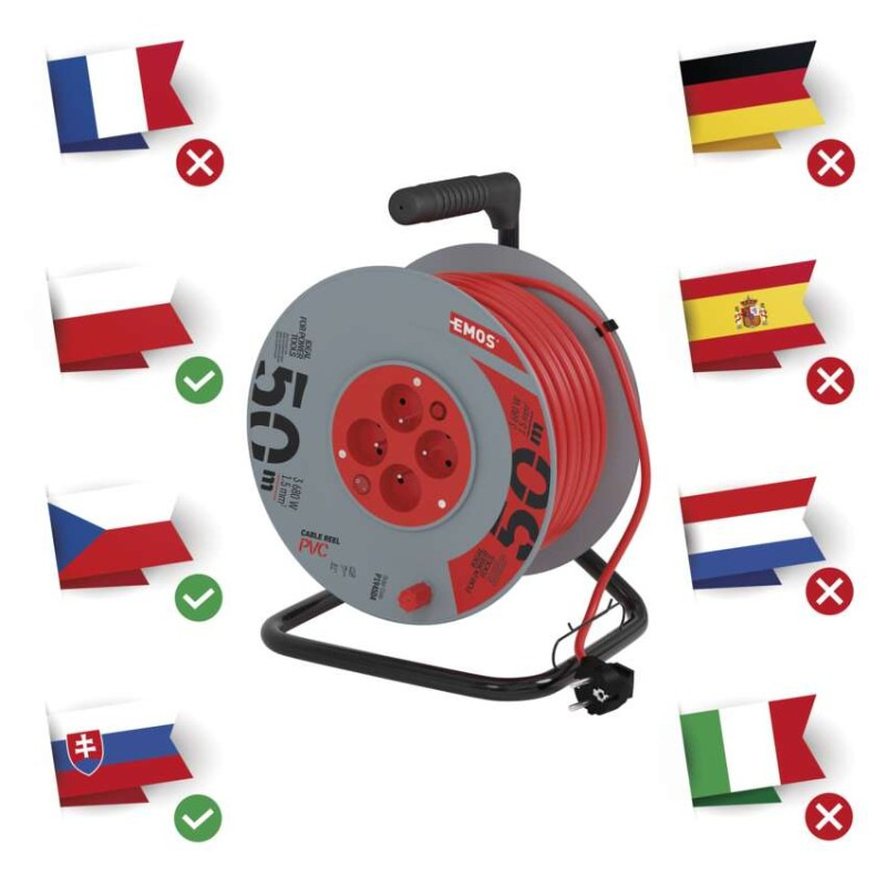 BUBEN 4Z 50M 1,5MM PVC VYPÍNAČ 8