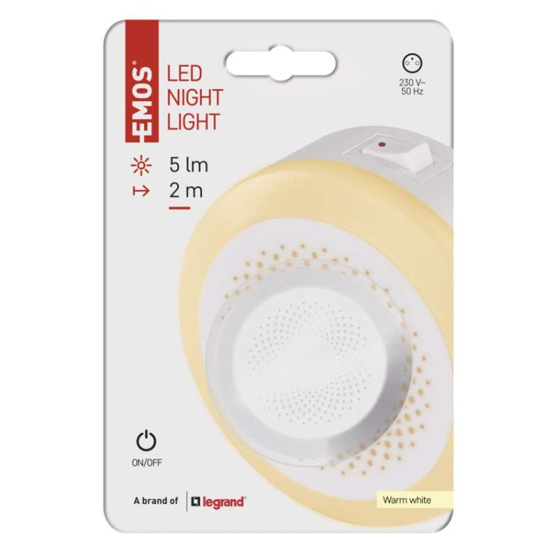 Svietidlo nočné LED do zásuvky WW 230 V, ON/OFF  P3326 5