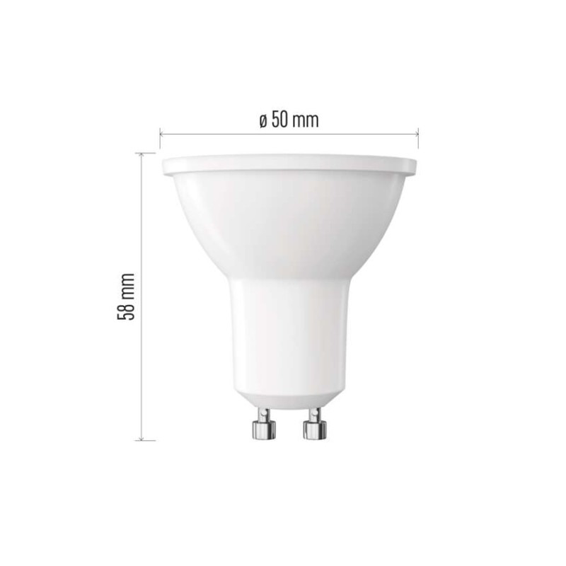 Žiarovka LED GU-10 4W 3000K 450lm (39W)