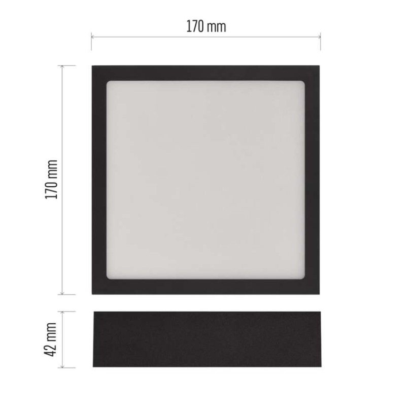 LED panel stropný prisadený štvorec 12,5W NEXXO ZM6333 1