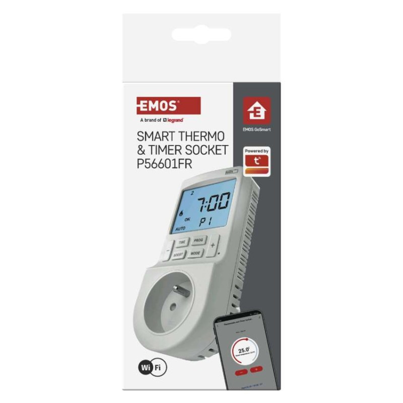 Termostat do zásuvky GoSmart dig.časovač 2v1,WIFI  P56601FR 10